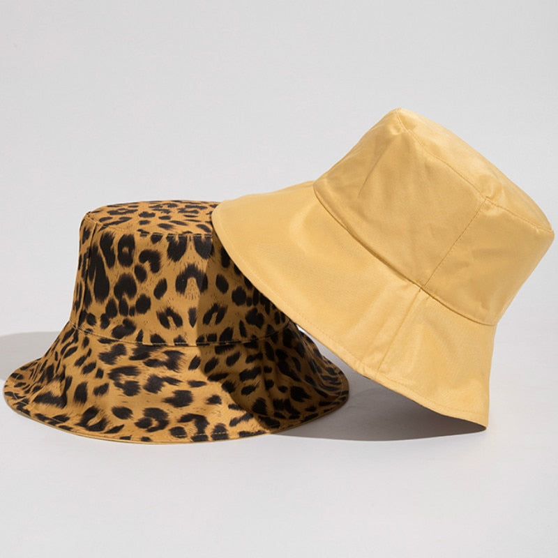 Leopard Bucket Hat For Women & Men Reversible