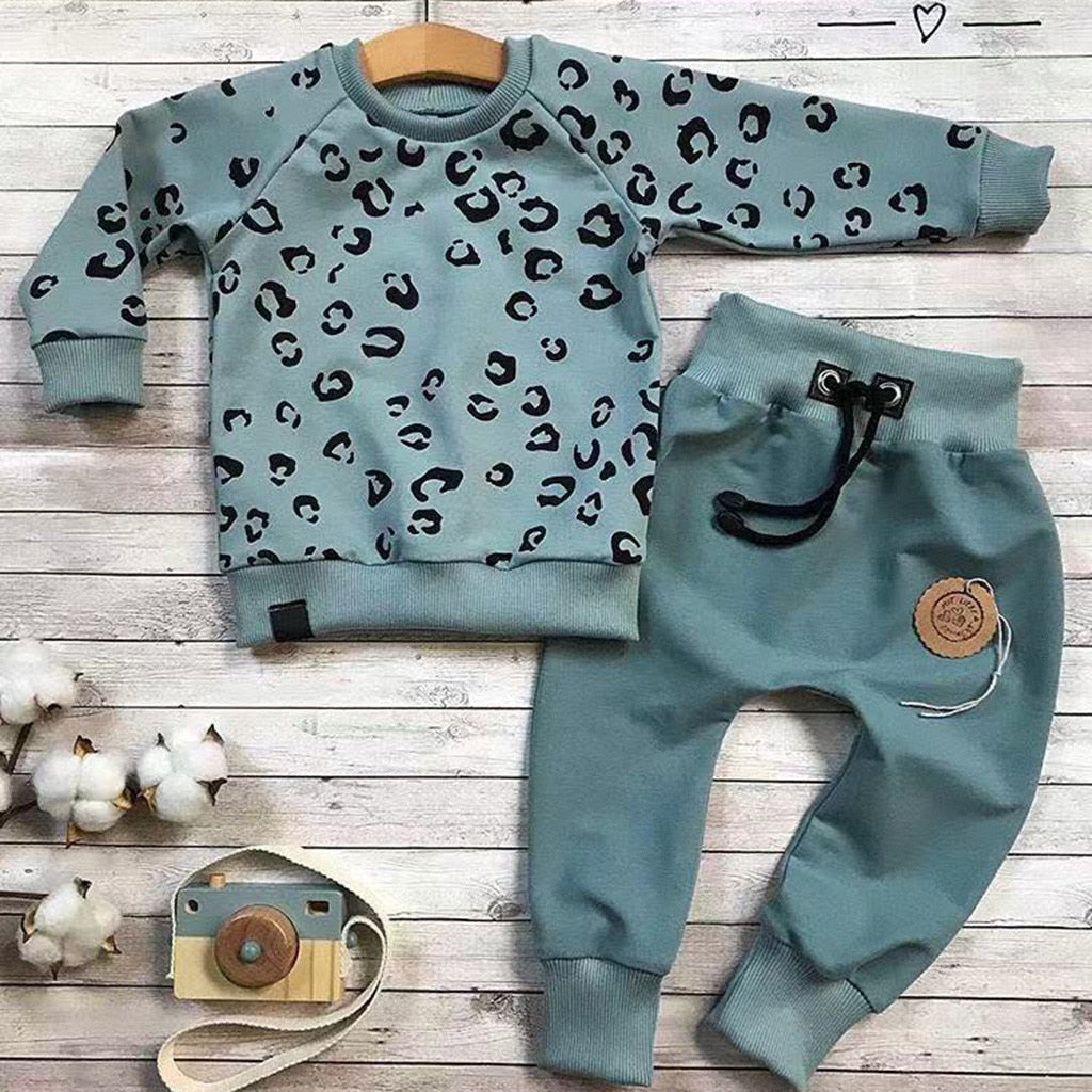 Infant Leopard Long Sleeve Print Clothes